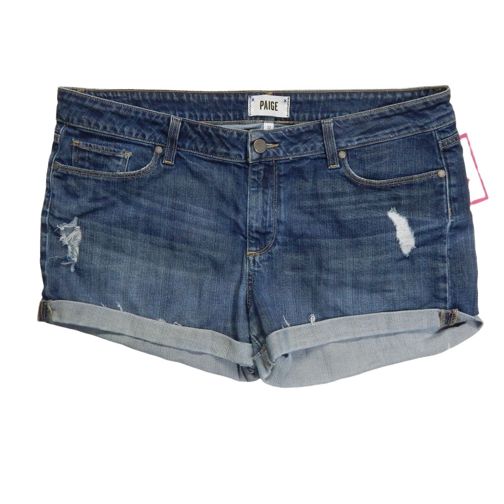 Paige Denim Distressed Jimmy Jimmy Shorts Womens Size 32
